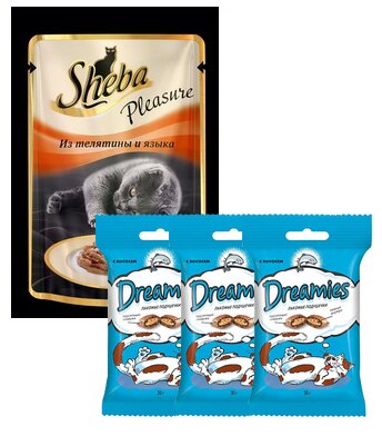 Sheba Pleasure     (24.) +  Dreamies (3.)