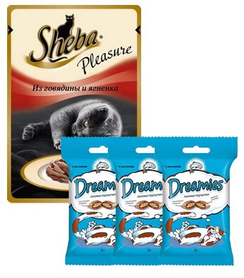 Sheba Pleasure     (24.) +  Dreamies (3.)